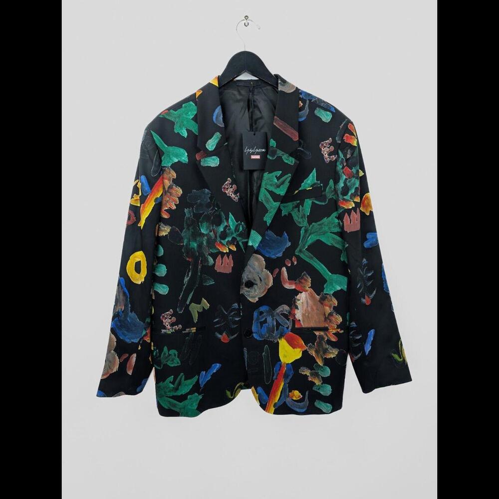 FW22 SUPREME x YOHJI YAMAMOTO Men's Sz US L Graphic Suit Jacket